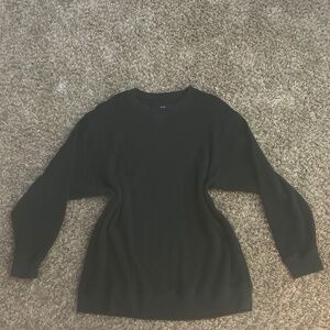black crewneck sweater size large